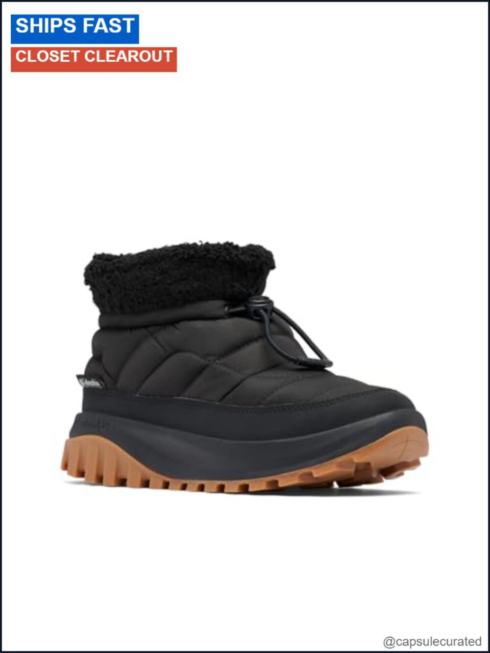 Women's Thermal Snow Boots Mid Calf Winter Pull-On Insulated Warm Fleece Rain